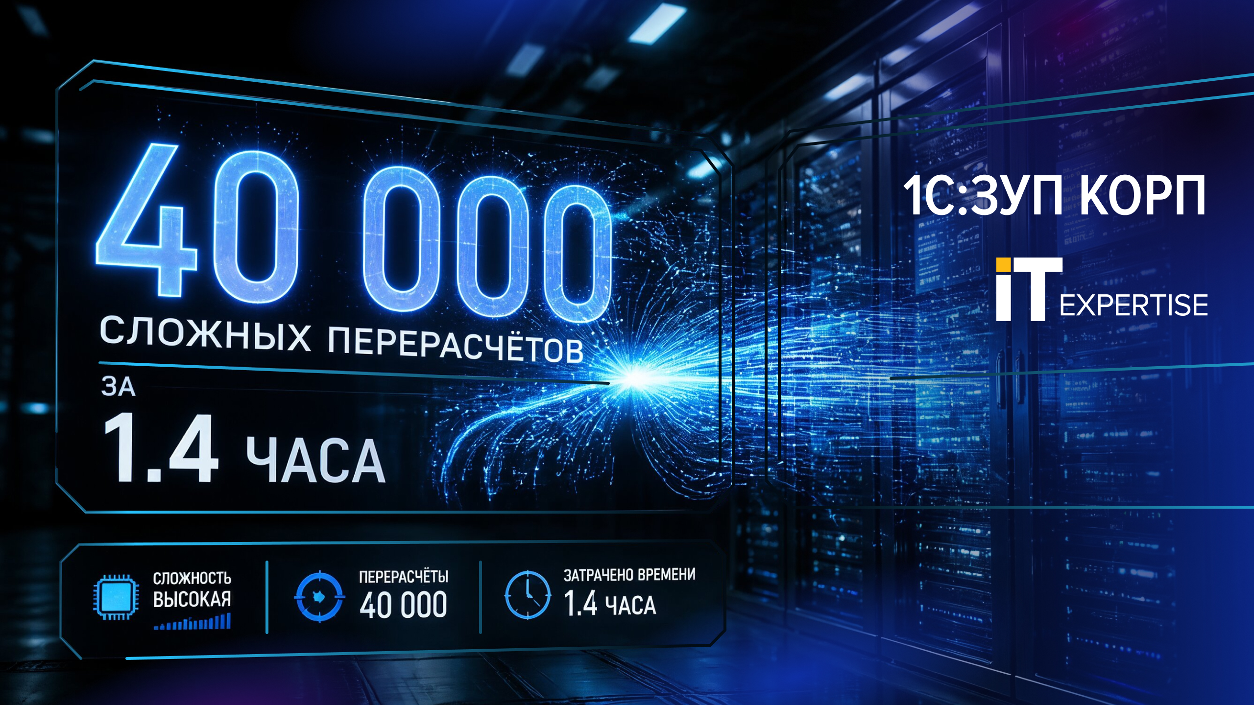 «ИТ-Экспертиза» подтвердила готовность системы «1С:Зарплата и управление персоналом КОРП» к экстремальным нагрузкам